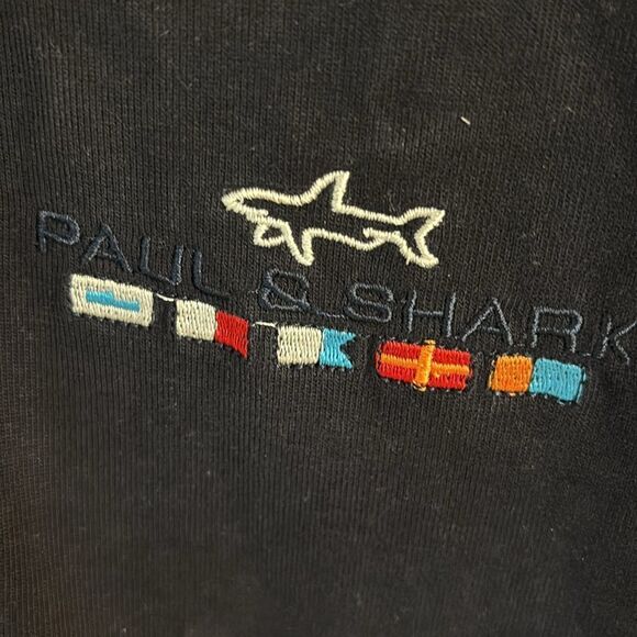 Vintage Paul & Shark Yachting 1/4 Zip Knit Shirt Embroidered Italy Size L - Picture 3 of 10